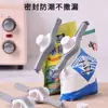 Clip sellador multi-funcional a prueba de humedad para bolsas de snacks de plástico, clip dispensador para conservación de alimentos de cocina con tapa de giro, venta al por mayor