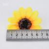 Venta al por mayor DIY flor artificial hecha a mano girasol girasol flor de seda flor de tela crisantemo girasol flor artificial cabeza de flor