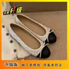 Sapatilhas Femininas com Laço Estilo Francês 2026 Nova Coleção Primavera Bico Fino Slip-on Wanzhou Comute Sapatilhas