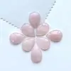 Atacado do Fabricante Anel de Quartzo Rosa Natural Oval com Base Plana Rosto para Joias Artesanais DIY Semi-Acabado Inlay Acessórios