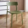 Sillas de plástico engrosadas, sillas de comedor, estilo minimalista moderno, taburetes con respaldo para mesa de comedor, para uso doméstico y comercial, sillas con respaldo de restaurante nórdico
