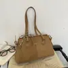 Bolso Maillard de Felpa Gamuzada para Mujer 2026 Nuevo Otoño Retro Bolso de Hombro Único para el Trabajo Bolso de Axila Exquisito Versátil