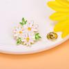 Broche de flor de color nuevo transfronterizo original Margarita peonía girasol insignia de aleación decorativa de aceite de goteo para ropa