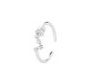 Anillo de plata de ley 925 con doce constelaciones para mujer, diseño personalizado, anillo abierto, estilo ins, joyería de mano, 2022