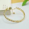 Pulseira de Contas Redondas Água Clara de Jade Hetian Natural Pulseira com Inlays de Jade Atacado Dropshipping S3121608