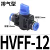 Válvula Manual Pneumática Hvff Conector Rápido Hvff-6/8/10/12 Válvula de Mão Válvula de Tubulação Conector Plugue Rápido para Tubo de Ar