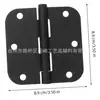 Bisagra de 3.5 pulgadas Bisagra de Pivote Se Abre Plana Sin Perforación Eje Desmontable Silencioso Bisagra Dorada Puerta de Madera Americana 2.2 Grueso