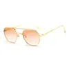 Gafas de Sol Metálicas de Doble Puente Europeas y Americanas para Hombre, Lentes Tipo Piloto Nuevas de Moda 2025, Gafas de Sol Cuadradas de Moda Transfronterizas para Mujer