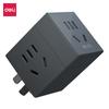 Adaptador Inalámbrico Deli 33626 Enchufe de Carga Rápida USB Adaptador de Viaje Multipaís Cubo Enchufe Adaptador UK