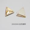 Dongzhou Furo Duplo Triangular Fundo Plano Costurado à Mão Strass Alta Qualidade Strass para Vestido Roupas Vestido de Casamento Sapatos Strass Cristal Triangular