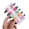 Lindas Pegatinas Suaves de Frutas Piña Pinzas para el Cabello Marcadores Charms para Zapatos Crocs Decoraciones para Zapatos Accesorios DIY Directo del Fabricante