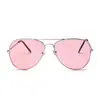 Nova moda espelho de sapo transparente de armação grande marinho óculos de sol estilo aviador 3026 óculos de sol coloridos personalizados