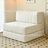 Sofá Módulo Tofu Comprimido Transfronteiriço Cor Creme Sofá de Combinação Tatami Sofá-Cama Dobrável para Sala de Estar Amazon