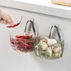 Cesta de Almacenamiento para Jengibre y Ajo Montada en la Pared para el Hogar, Cesta de Almacenamiento de Gran Capacidad para Cocina, Cosméticos, Baño, Oficina, Cesta de Almacenamiento sin Marcas