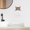 Shangyi PVC pegatinas removibles para interruptor animal de dibujos animados impermeables sala de estar fabricantes transfronterizos venta al por mayor personalizadas pegatinas de pared para el cabello