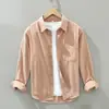 Comércio Exterior Transfronteiriço Dropshipping Aliexpress Mais Vendido Alta Qualidade Algodão Lavado Primavera Camisa Casual Versátil Jaqueta Camisa para Homens