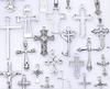 25 colgantes de aleación de plata antigua mixtos, accesorios de joyería vintage