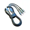 Cabo de carregamento super rápido tipo um para três é adequado para 120w apple três-em-um rede de pesca 1.2 m linha de dados de carregamento rápido