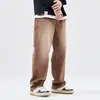 Ropa para Hombre Maple House / Otoño/Invierno 2026 Nuevo Tendencia Americana High Street Pierna Recta Retro Marrón Jeans Sueltos