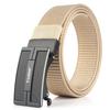 Ventas Directas de Fábrica Cinturón de Lona de Nailon con Hebilla Lisa Automática para Hombre Nuevo Cinturón de Negocios de Moda Cinturón para Pantalón Venta al por Mayor