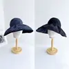 Gorra de Visera Cuadros Estilo Commuter Japonés Protección Total para Mujer, Sombrero de Sol de Verano Protección Solar, Sombrero de Sol de Doble Cara con Ala Ancha