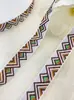 Mancha 1,5--3,0 cm Listras Triangulares Onduladas Estilo Étnico Jacquard Bordado Fita Tecida Acessórios para Roupas de Performance Caixa de Presente