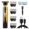Cortador de cabelo T9 novo para cabeça de óleo transfronteiriço faca de barbeiro elétrica tesoura de escultura de cabeça de Buda cortador de cabelo com display digital