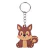 Llavero Colgante de Plástico Suave de Animales de PVC Decoración de Mochila Escolar Llavero Transfronterizo Animal Zorro de Fiesta de Zoológico