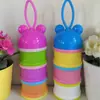 Punto Portátil Multicapa Dibujos Animados Compartimento para Leche en Polvo Compartimento Independiente en Capas para Leche en Polvo Caja de Leche en Polvo para Bebé Caja de Snacks Al por Mayor