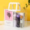 Venta al por mayor de fábrica bolso de mano de plástico grueso bolsa de embalaje transparente de PVC bolso de gelatina regalo de boda
