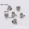 Accesorios para Joyería DIY Panjia Broche de Posicionamiento para Pulsera Conector de Tres Vías con Agujero Grande Cuentas Espaciadoras para Collares Juego de 20 Piezas de Aleación
