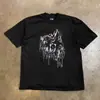 Gran Venta Fuga de Exportación Camiseta de Manga Corta de Algodón Puro Peso Pesado Tallas Grandes para Gordos Aspecto Adelgazante y Cubre Carne Camisa Holgada