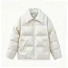 Chaqueta de algodón con cuero PU estilo retro americano para hombre, con cuello de lana de cordero, engrosada para abrigar y corte holgado, extragrande, perfecta para el invierno