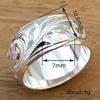 Anillo de Rosa Tallada Flotante Transfronterizo Europeo y Americano Cao Shi Moda Explosiones Joyería Popular Anillo Individual Retro Exquisito para Mujer
