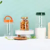 Paquetes de 0.5 kg de Frutos Secos y Cereales Empaque Transparente Frascos de Plástico Pistachos Diámetro Grande Grado Alimenticio Frascos Sellados para Mascotas con Tapas