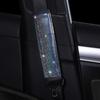 Capa colorida para volante de carro com bronzeado transfronteiriço sem anel interno, faixa elástica, capa para câmbio, capa para freio de mão, capa para volante estrela com strass