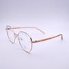 Seguimiento Logístico Completo Montura de Gafas Cuadrada para Hombre Montura de Gafas Metálica Retro Montura de Gafas 85048