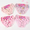 Ropa Interior Infantil Transfronteriza Algodón Puro Braguitas para Niñas Encaje Multicolor Dibujos Animados Florales Cartón de Exportación Braguitas