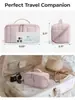 Bolsa de Maquillaje Acolchada Amazon, Bolsa de Tocador de Viaje Portátil de Gran Capacidad, Organizador de Maquillaje con Múltiples Compartimentos