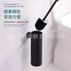 Escova de Vaso Sanitário de Aço Inoxidável Montada na Parede com Tampa, Escova de Vaso Sanitário Criativa de Chão para Banheiro Doméstico Anti-Odor, Design com Furos para Limpeza de Vasos Sanitários
