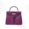Bolso de Mujer de Piel Genuina 2023 Nuevo Retro Doble Solapa Bolsillo con Cremallera en Pantalón Correa Ancha para el Hombro Bolso de Mensajero de Piel de Vaca Bolso Kelly Bolso de Hombro Cruzado