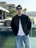 Suéter Cárdigan Nuevo Otoño Invierno 2026 Estilo Perezoso Casual Retro Americano Punto Cuello en V Ropa Exterior Color Sólido para Hombre