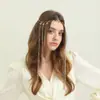 Accesorios Exóticos, Colgante de Cejas Estilo Hada Antigua Súper, Cadena Larga con Borla Cadena para el Cabello, Tocado Geométrico Personalizado