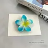 Pinza para el Cabello de Plumeria Celebridad de Internet Pinza de Garra de Cinco Pétalos Accesorios de Playa Hawaiana Tocado de Viaje de Celebridad de Internet Accesorios para el Cabello