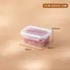 Caixa para Conservar Alimentos Frescos, Caixa de Armazenamento para Geladeira, Caixa de Armazenamento para Temperos, Recipiente Selado de Grau Alimentício, Pode ser Usado no Micro-ondas, Adequado para Congelar Carne Fresca e Organizar Ingredientes Preparados