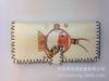 Nueva cartera de impresión hecha a mano escénica para estudiante mujer graffiti retro estilo étnico PU