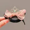 Tocado de Corona para Niños, Lazo Adorable para el Cabello con Pinza, Artefacto de Placa para la Cabeza con Bolas, Cuerda para Cola de Caballo, Cabello de Niña
