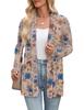 Cardigan Leve Feminino Europeu e Americano Mais Vendido na Fronteira, com Abertura Frontal, Mangas Longas e Bolsos, Estiloso para o Dia a Dia