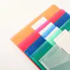 Bolsa de Archivo Transparente de Color con Cierre A4 Etiqueta Bolsa de Archivo Estéreo Bolsa de Plástico Impermeable Bolsa de Archivo para Almacenamiento de Datos de Contratos