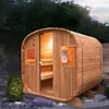 Casa de Jardín Exterior de Lujo 2-4 Metros Cúbicos Madera Maciza Sala de Sauna de Vapor Diseño Personalizado Sala de Sauna Transfronteriza